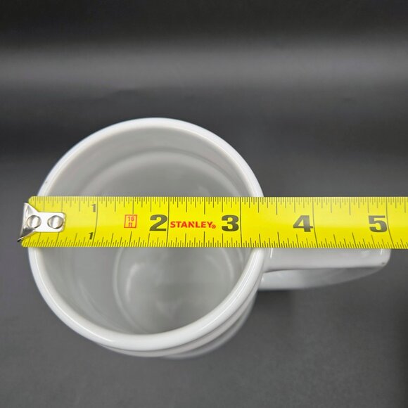 Pilsner Beer Stein Bunny White Collector Mug Yellow Rabbit Ceramic Flag Read - Picture 3 of 11